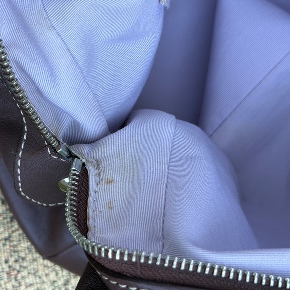 Coach 2000’s Lynn Soho shoulder bag hobo bag chocolate brown genuine leather - Picture 12 of 16